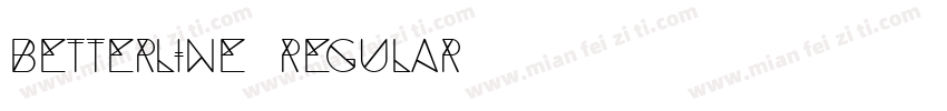 Betterline Regular字体转换